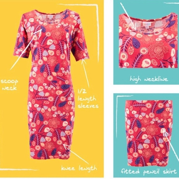 LulaRoe Woman's Julia Dress -Small - Picture 5 of 6